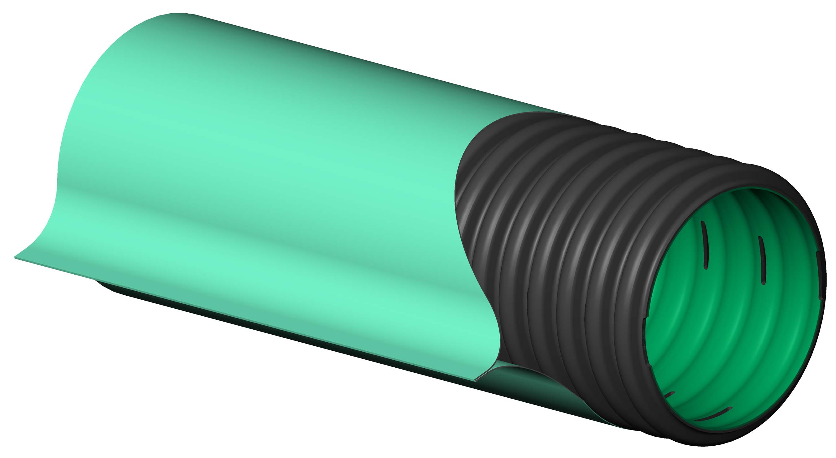 SOLIFLEX 100mm(4'') PERF TYPE3 E250 NW GREEN 45M